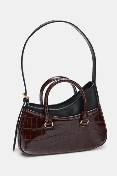 SAC PORTÉ ÉPAULE EN CUIR ÉDITION LIMITÉE - Chocolat de Zara - Image 5