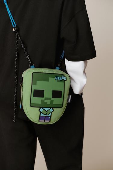 Zara MINECRAFT © MOJANG AB. ™ CROSSBODY BAG - Green
