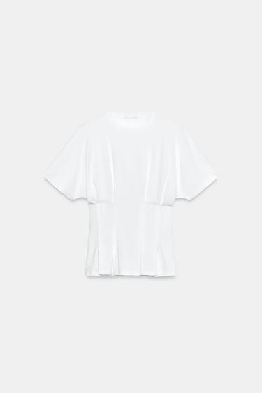 MAGLIETTA SLIM CON PINCE - Bianco di Zara