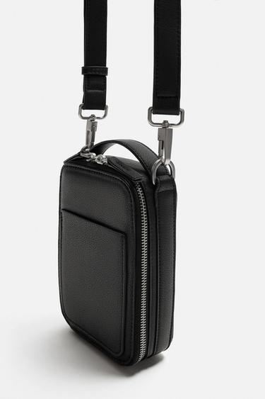 SAC BANDOULIÈRE VERTICAL TEXTURÉ - Noir de Zara - Image 2