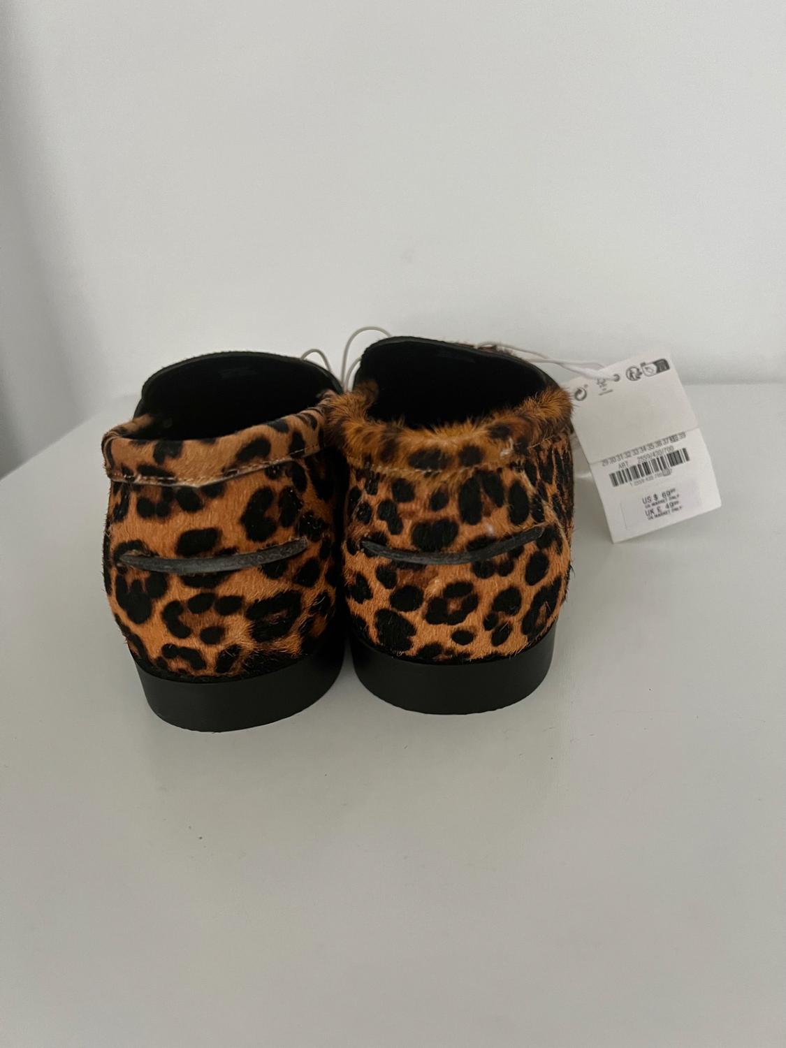 ANIMAL PRINT LEATHER LOAFERS - Image 3