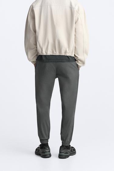 FADED JOGGER WAIST TROUSERS - Dark grey by Zara - Image 2