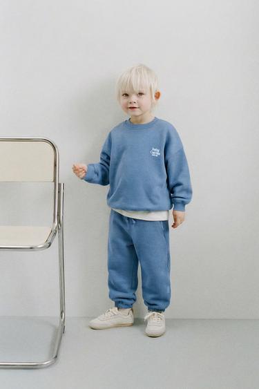 JOGGINGHOSE MIT ETIKETT - Hellblau von Zara