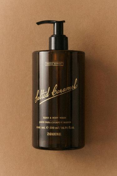 (16.91 oz) SALTED CARAMEL LIQUID SOAP - Cream by Zara