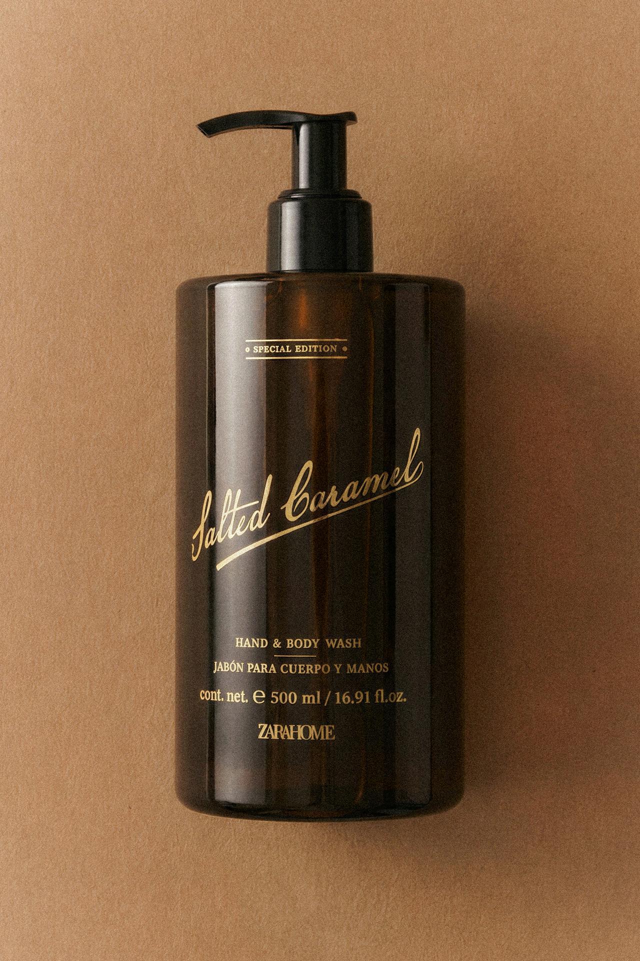 (500 ML) SALTED CARAMEL LIQUID SOAP — Cream
