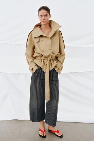 JEANS ZW COLLECTION CULOTTE VITA MEDIA RIGHE - Nero di Zara