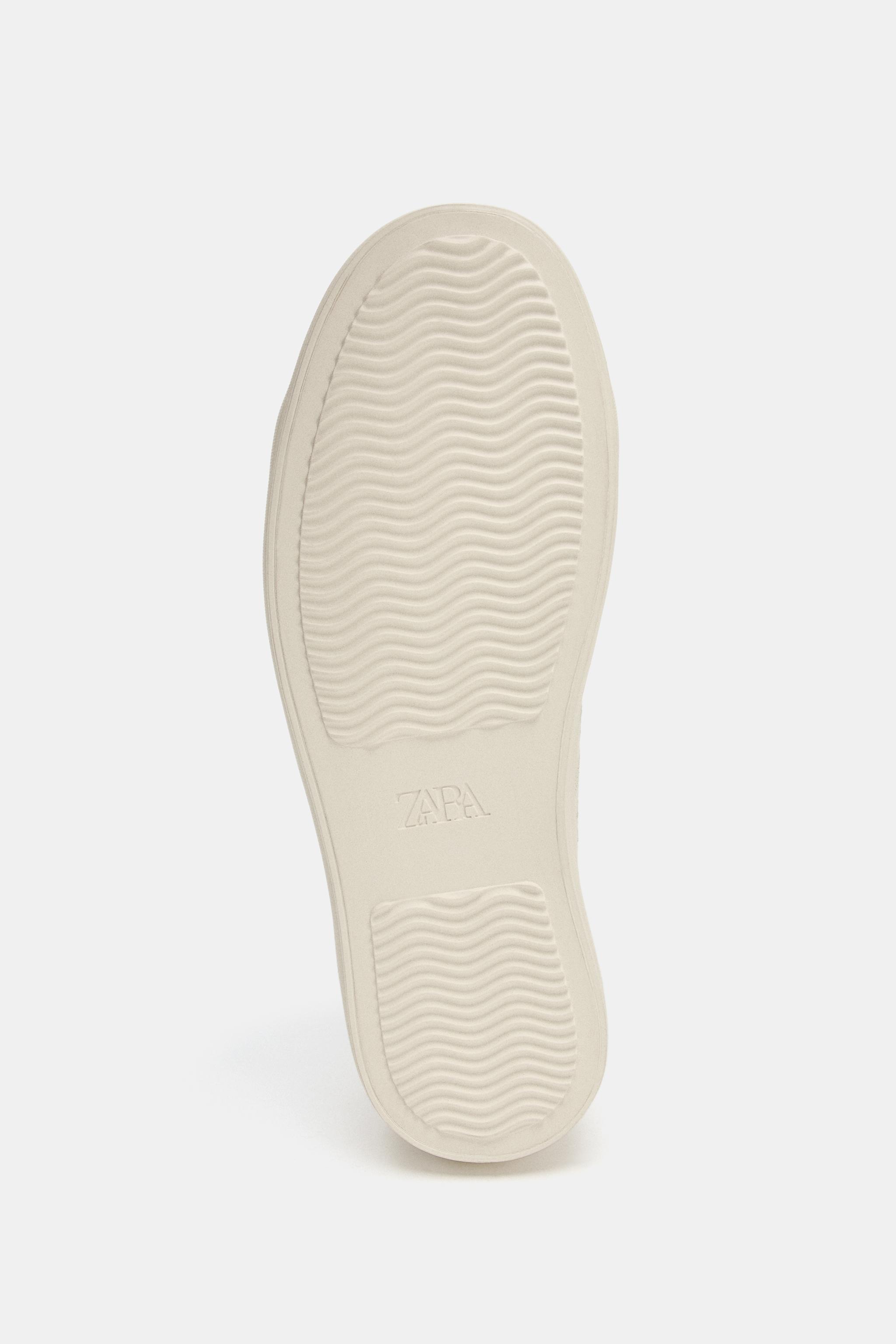 EMBROIDERED SNEAKERS - Ecru White | ZARA South Africa
