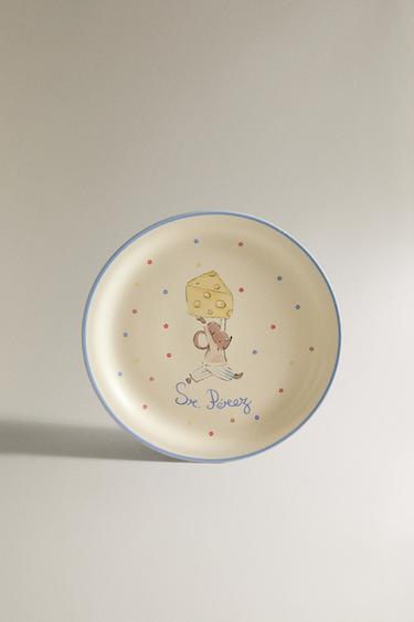 KINDERTELLER KERAMIK ZAHNMAUS - Bunt von Zara - Bild 0