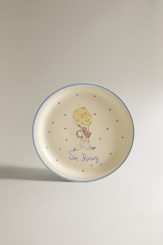 ASSIETTE EN CÉRAMIQUE MR. PÉREZ POUR ENFANTS - Multicolore de Zara - Image 0