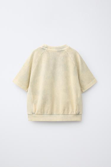 T-SHIRT TEINT EN PIÈCE - Écru de Zara - Image 1