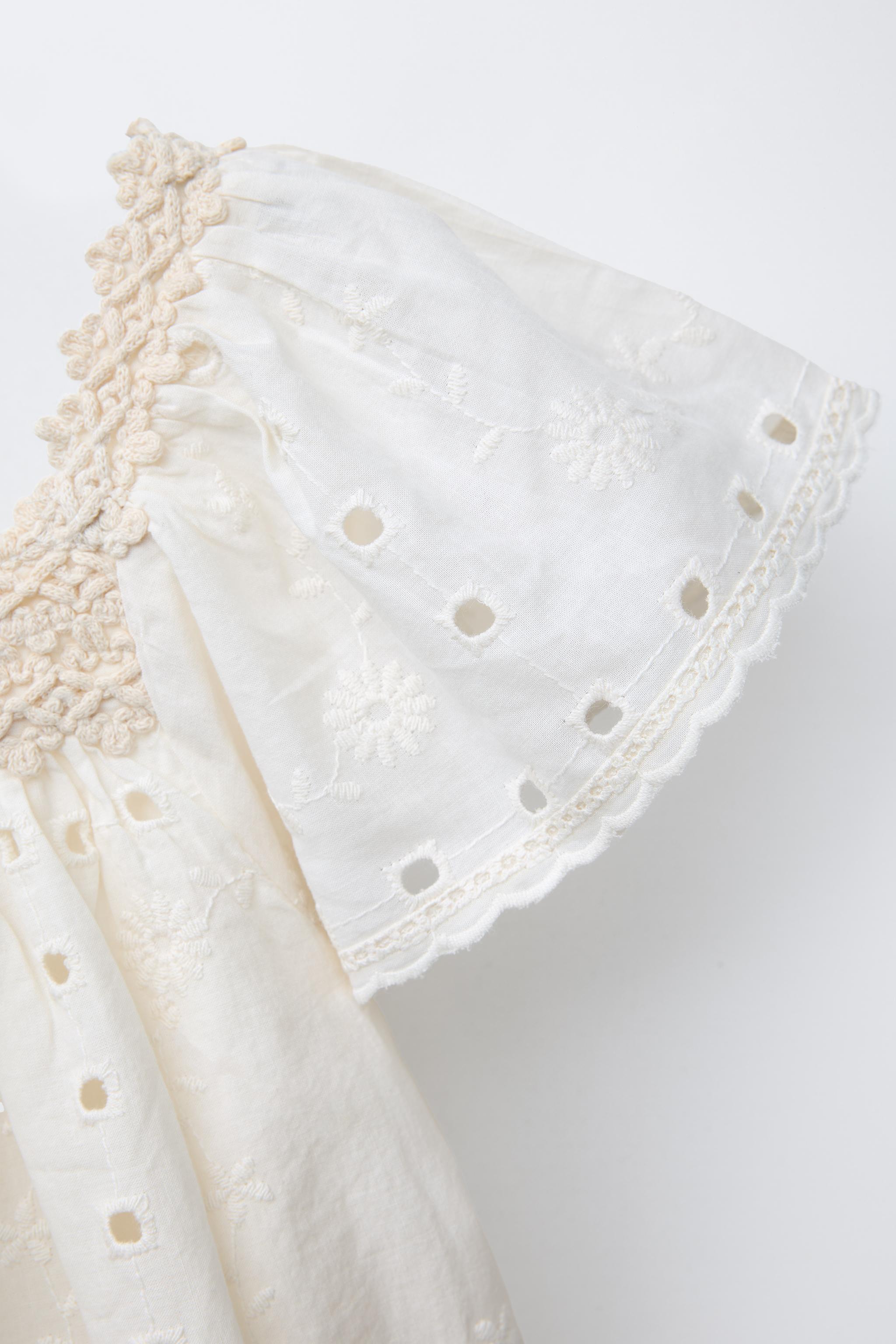 【ZARA】花柄刺繍ミニワンピース エクリュ | 8741/037/712 ZARA】花柄刺繍ミニワンピース エクリュ | 8741/037/712 (ZARA