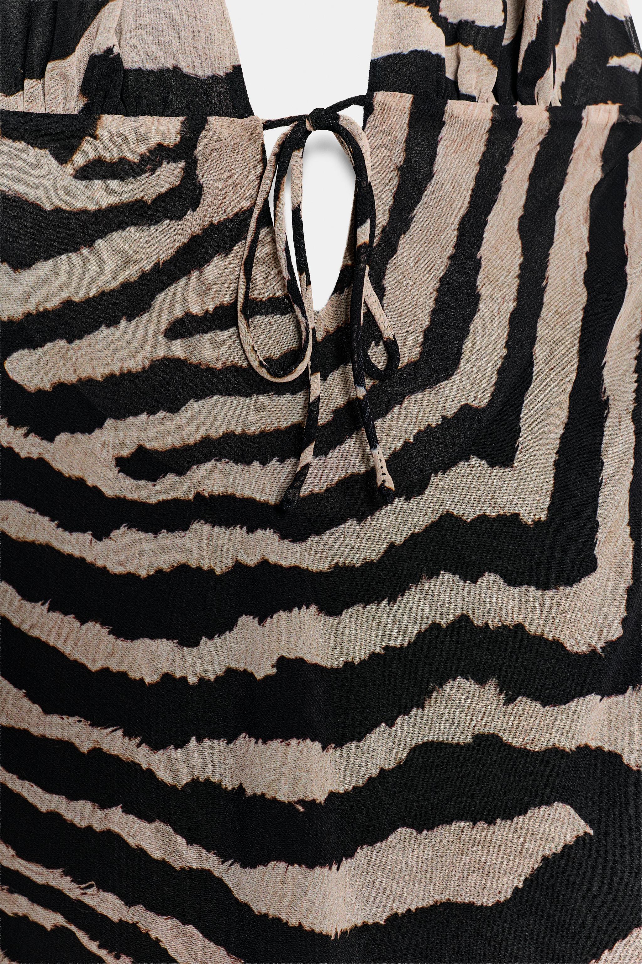 ANIMAL PRINT LONG HALTER DRESS