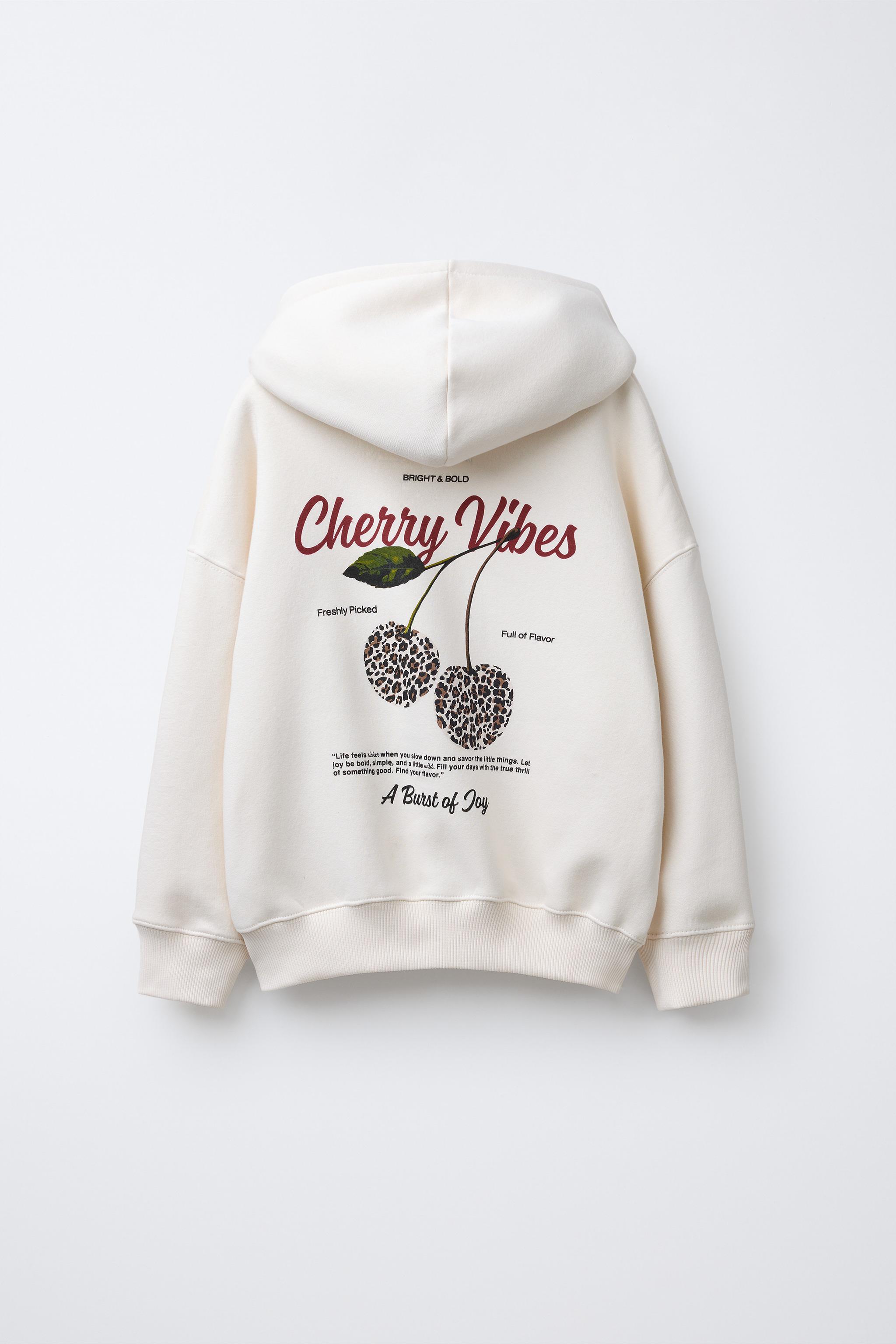 CHERRY PRINT SWEATSHIRT