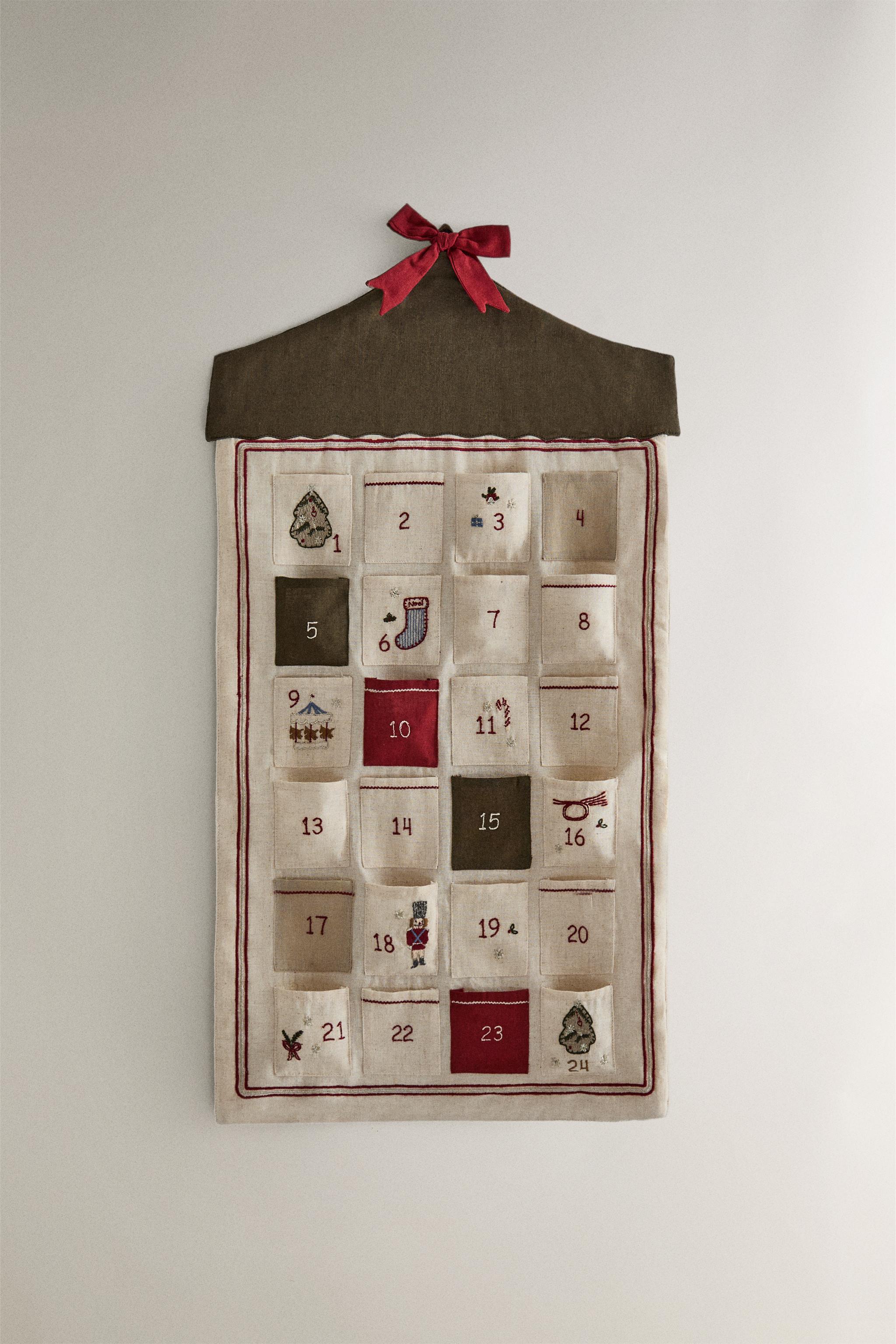 EMBROIDERED CHRISTMAS ADVENT CALENDAR