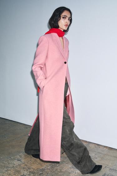 ZW COLLECTION LIMITED EDITION LONG COAT - Pink by Zara - Image 0