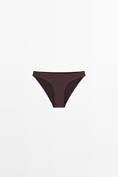 Zara Glittery bikini bottoms - Brown - Image 0