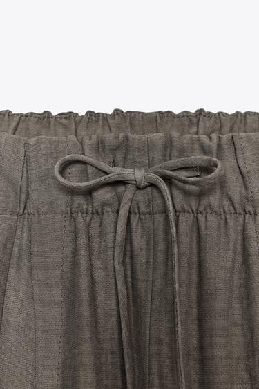 JACQUARD COMBINATION TROUSERS ZW COLLECTION - Grey marl by Zara - Image 5