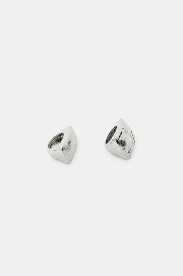2-PACK OF RECTANGULAR MAXI RINGS - Silver by Zara - Image 3