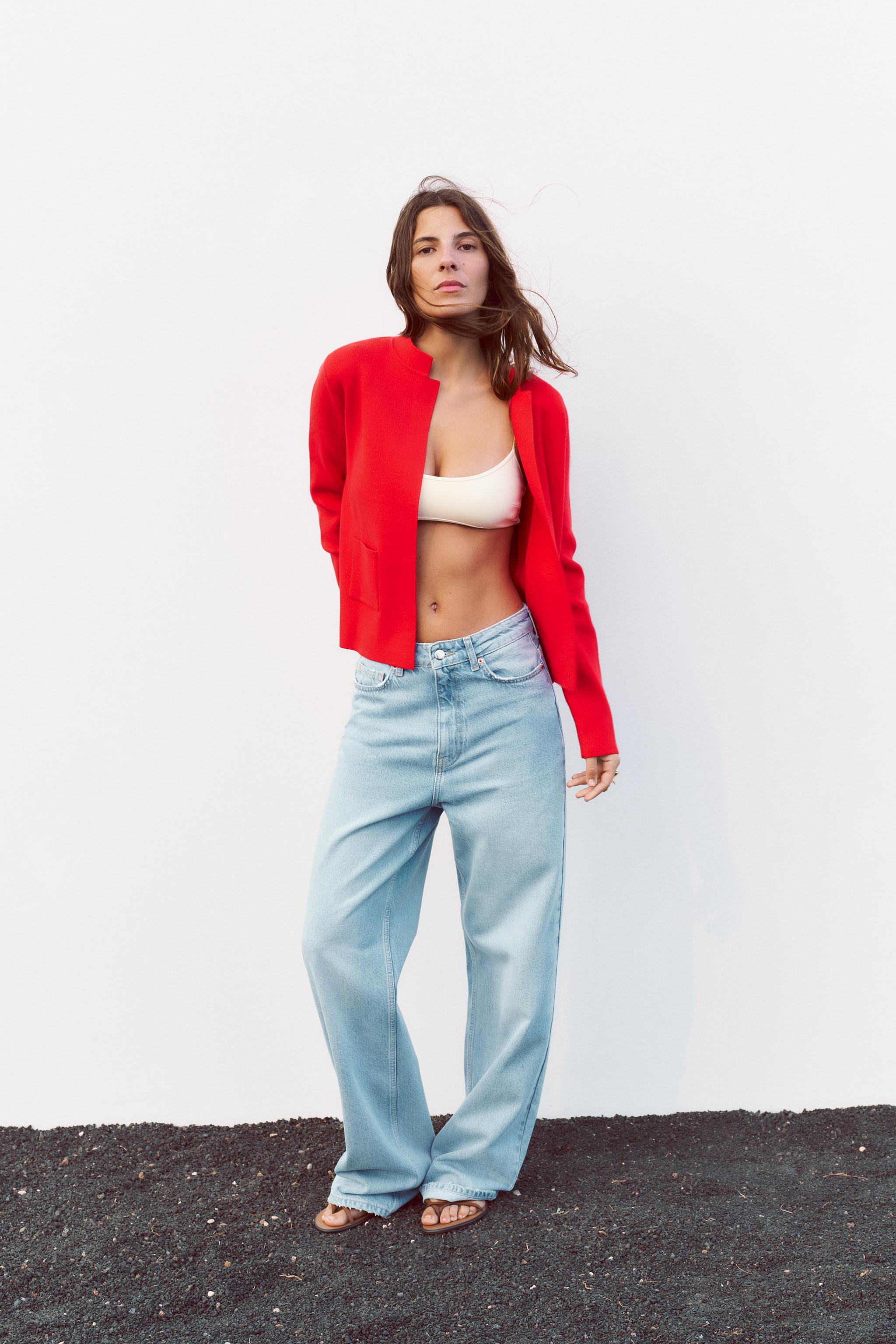 Zara Crepe Blazer in Red — UFO No More