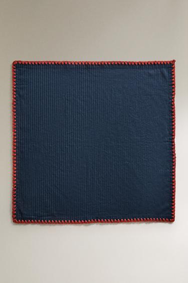 KIDS' STITCH BEACH BANDANA - Navy blue by Zara - Image 1