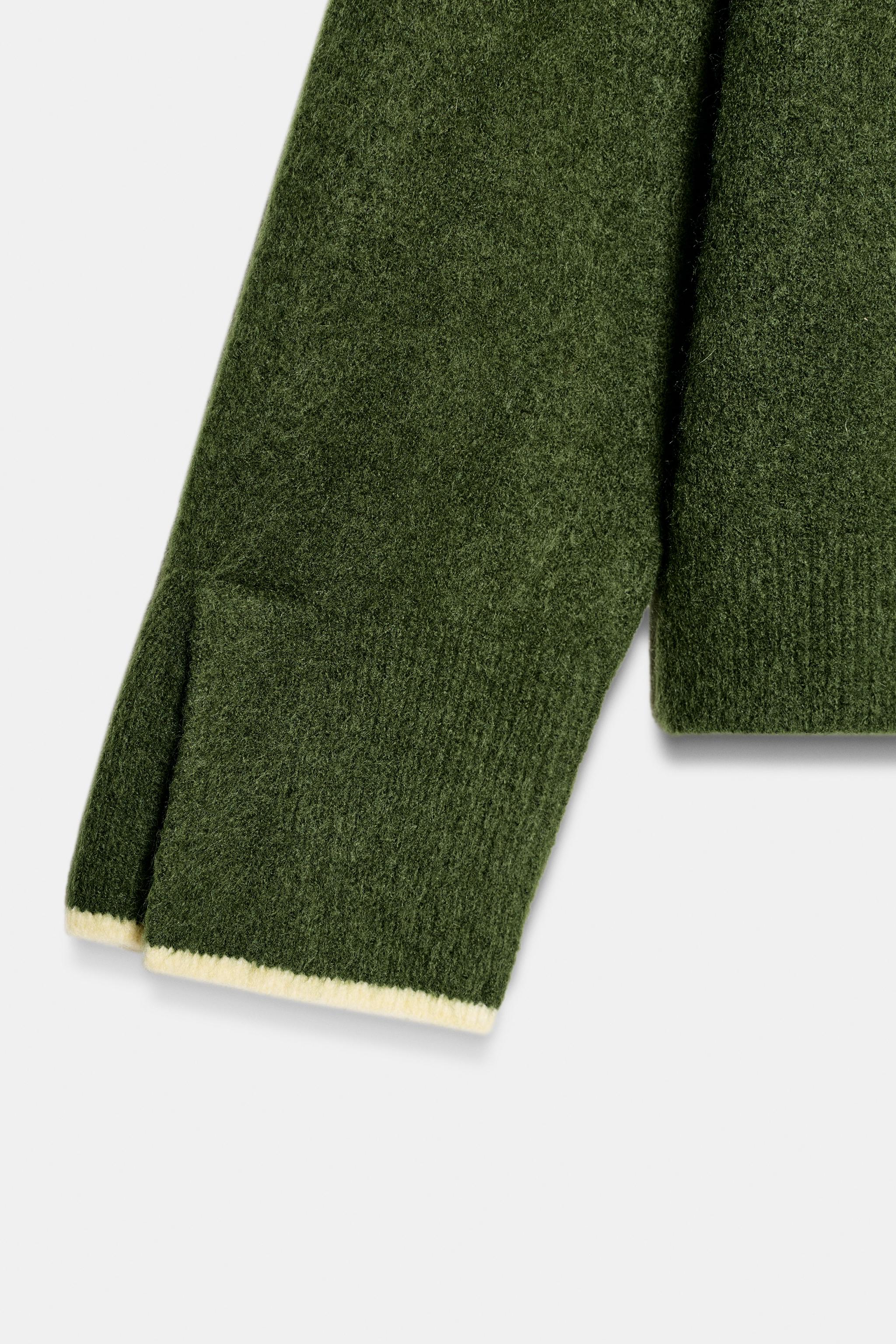 CONTRAST TRIM CARDIGAN