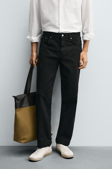 STRAIGHT-LEG TROUSERS - Black by Zara