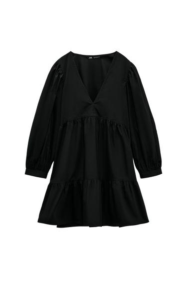 POPLIN PANELLED DRESS