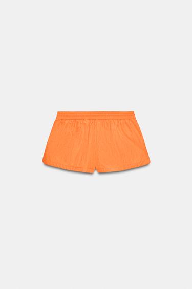 SHORT EN NYLON À CORDONS - Orange de Zara - Image 5