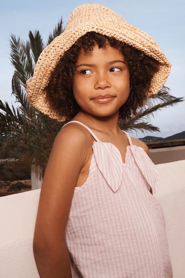 RAFFIA EFFECT HAT LIMITED EDITION - Light beige by Zara - Image 0