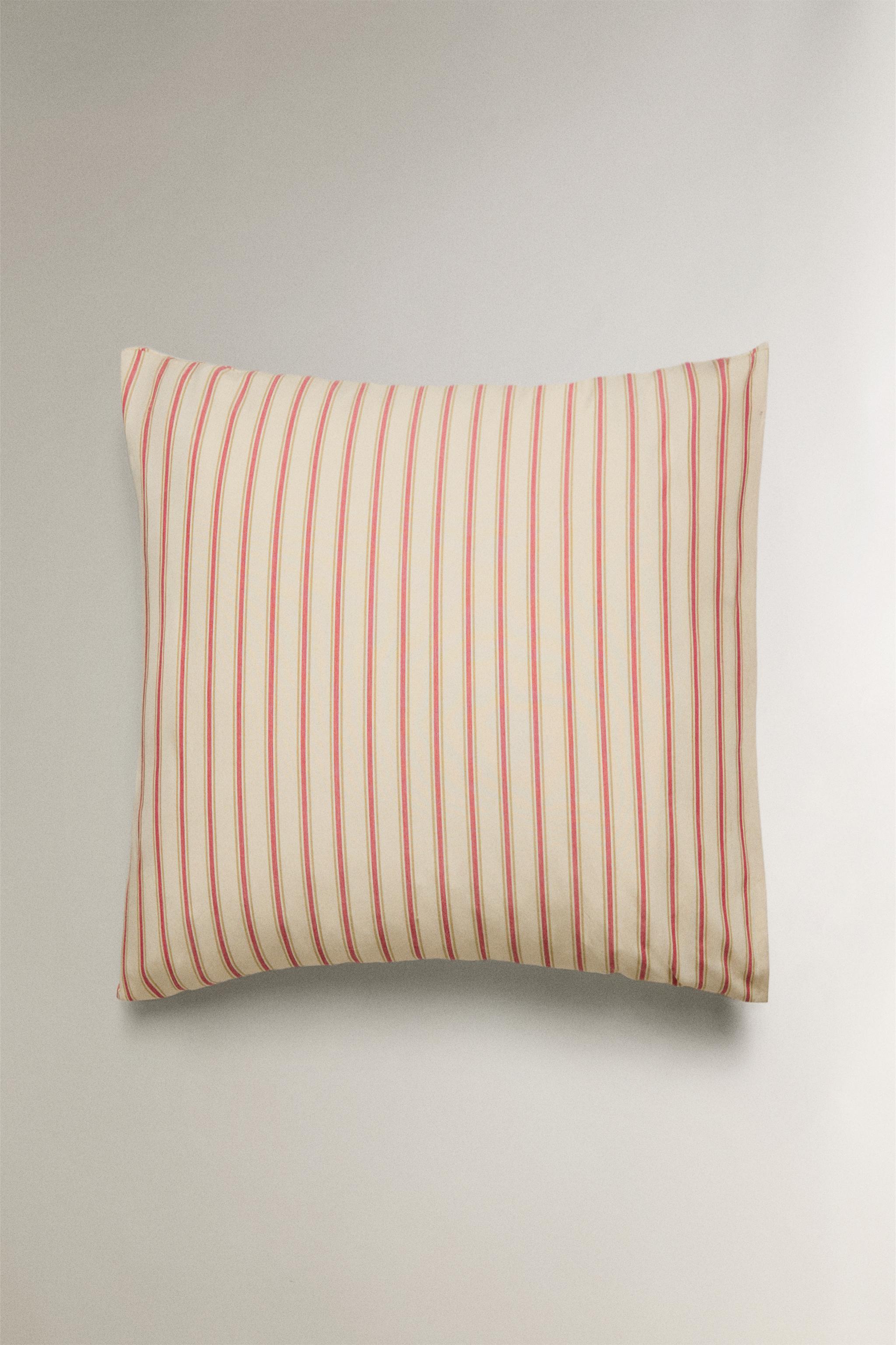 STRIPED PERCALE PILLOWCASE (300 THREAD COUNT)