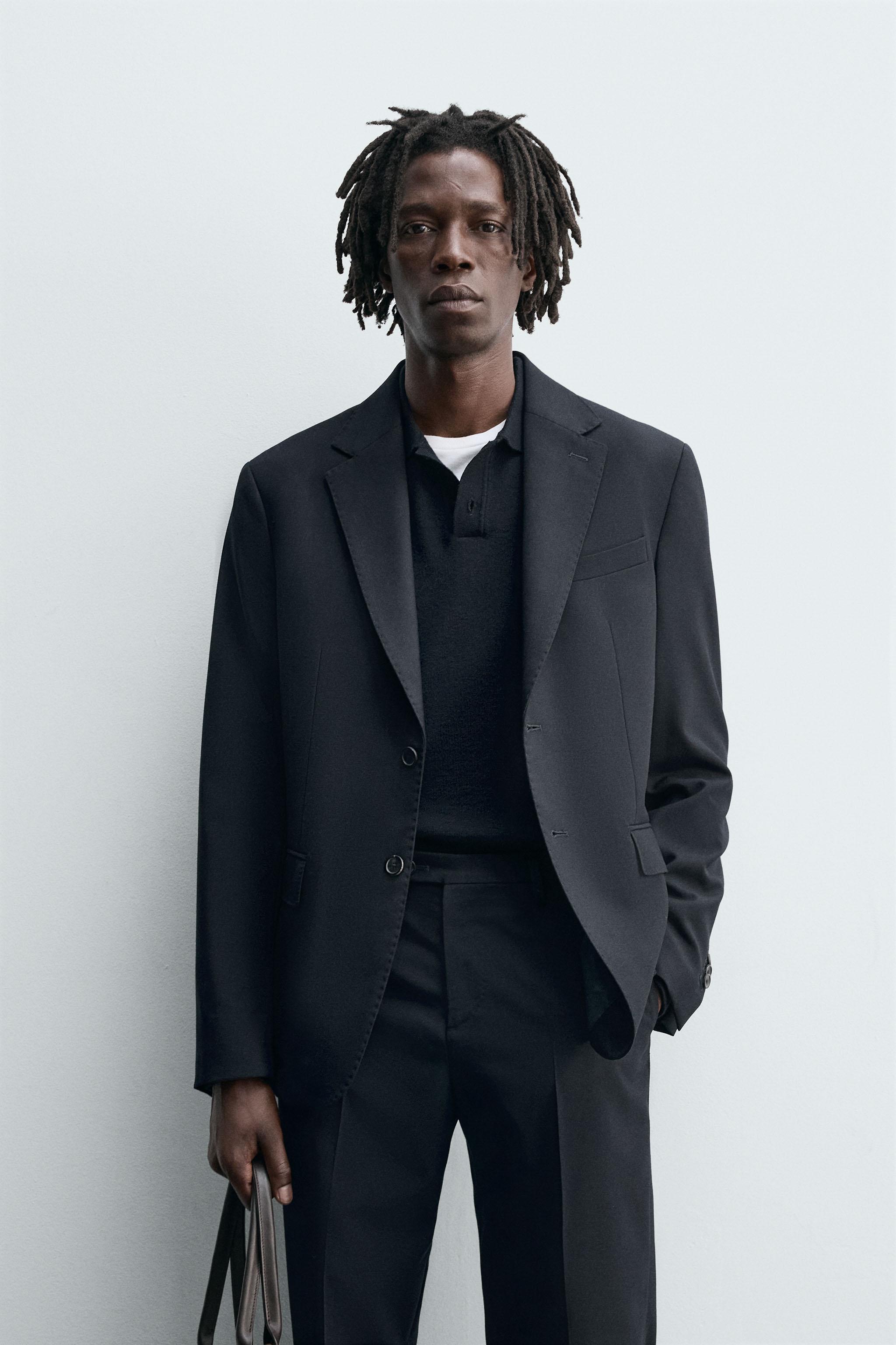 ZARA ネイビー スーツジャケット & スラックス セット ZARA - ZARA MAN☆新品☆タグ付き☆ブルー☆セットアップ