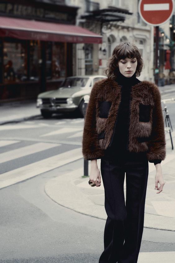 FAUX FUR JACKET LIMITED EDITION - Brandy | ZARA United States