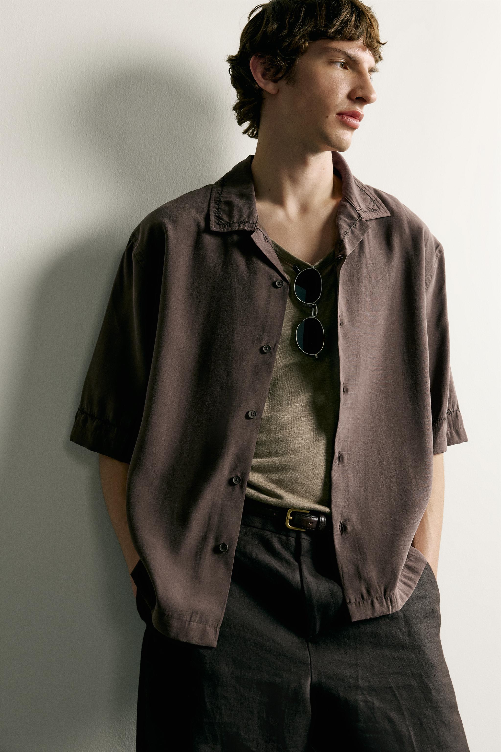 EMBROIDERED RELAXED-FIT SHIRT