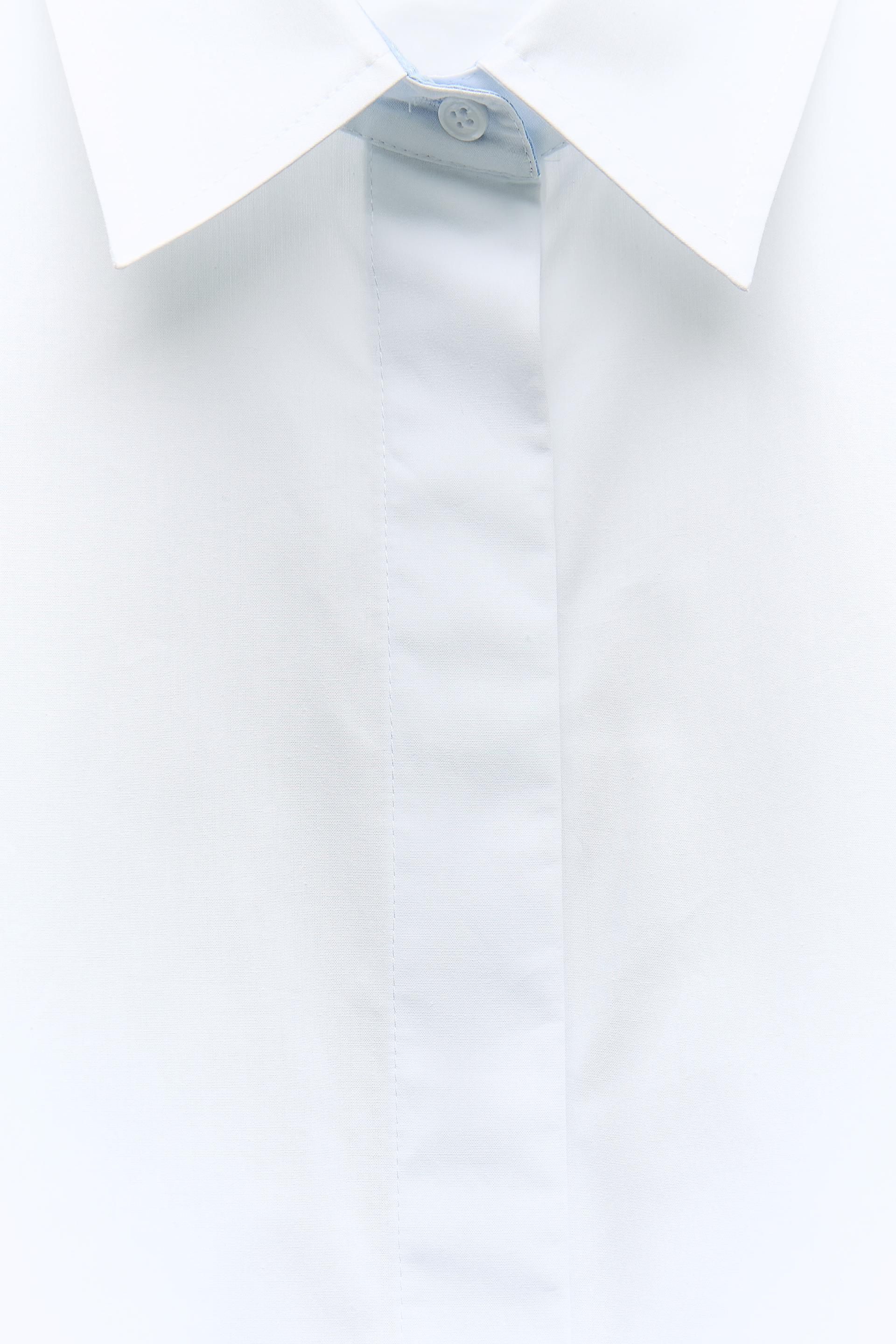 CONTRAST POPLIN SHIRT