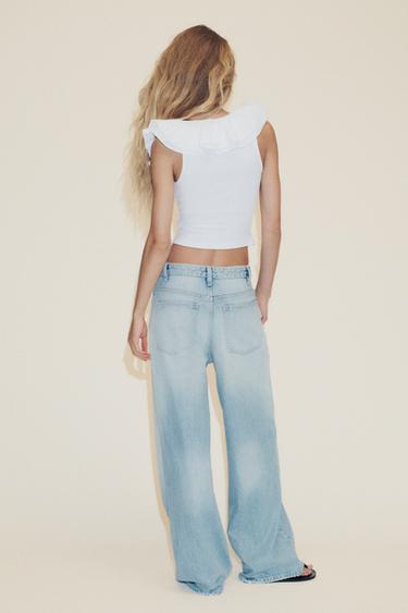 RUFFLED TOP - White by Zara - Image 4