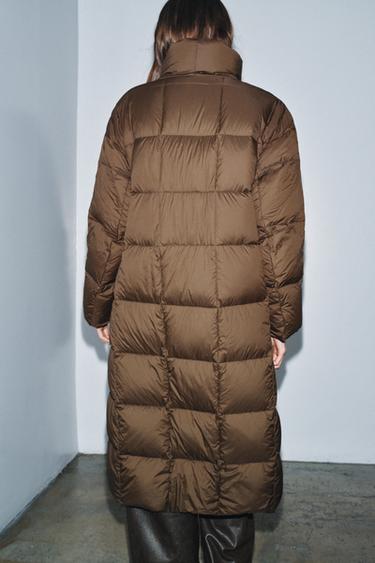 DOUDOUNE LONGUE ZW COLLECTION - Marron tabac de Zara - Image 2