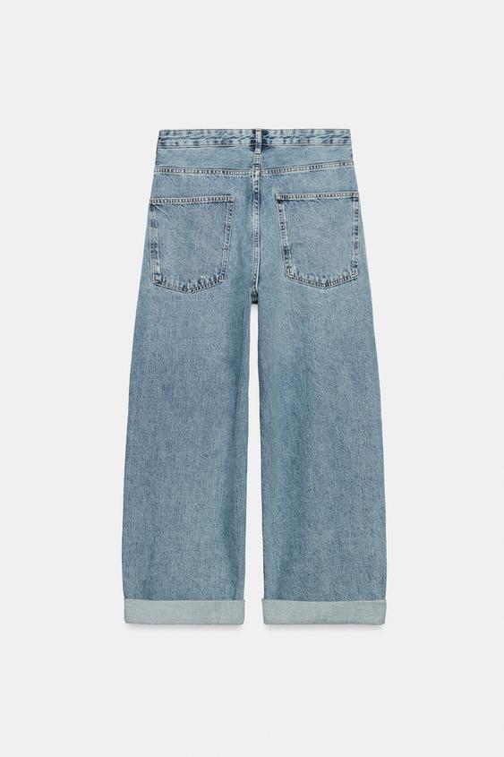 JEAN ZW COLLECTION BAGGY FIT TAILLE HAUTE - Bleu moyen de Zara - Image 8
