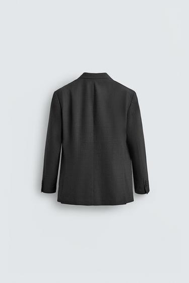 BLAZER DE COSTUME À CARREAUX - Gris anthracite de Zara - Image 8