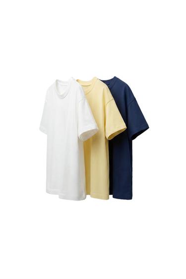 3-PACK OF PLAIN T-SHIRTS - Navy blue by Zara