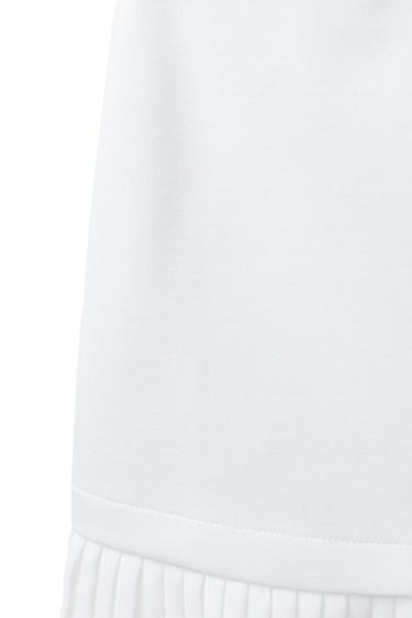 PLEATED MIDI SKIRT - White by Zara