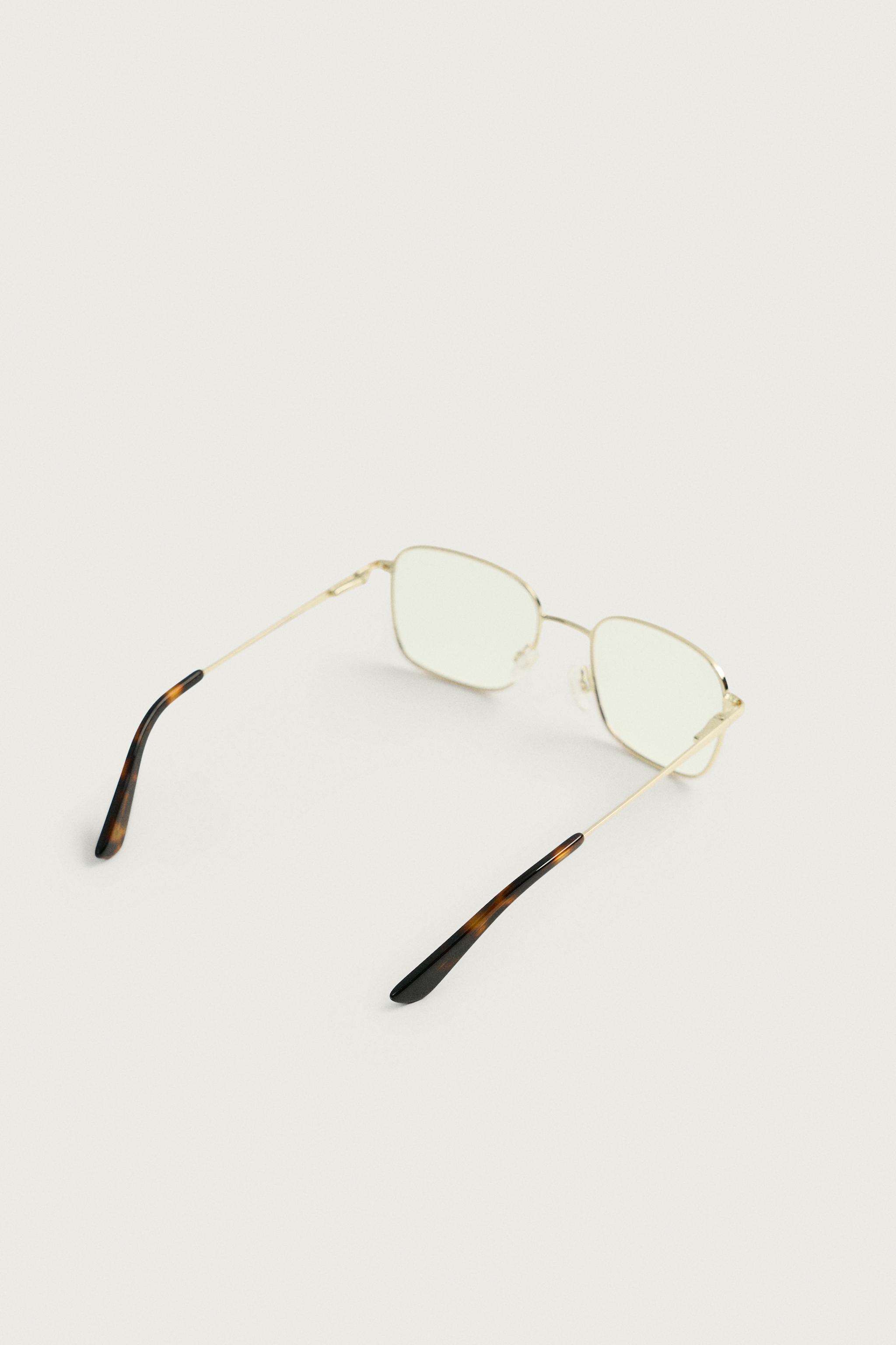 Мужские солнцезащитные очки Zara SQUARE METAL SUNGLASSES — фото 6