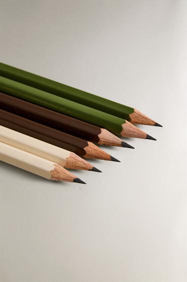 PACK OF COFFEE PENCILS (PACK OF 6) - Brown by Zara - Image 2