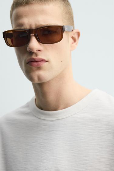 RELAXED FIT SLUB KNIT T-SHIRT - White by Zara - Image 5