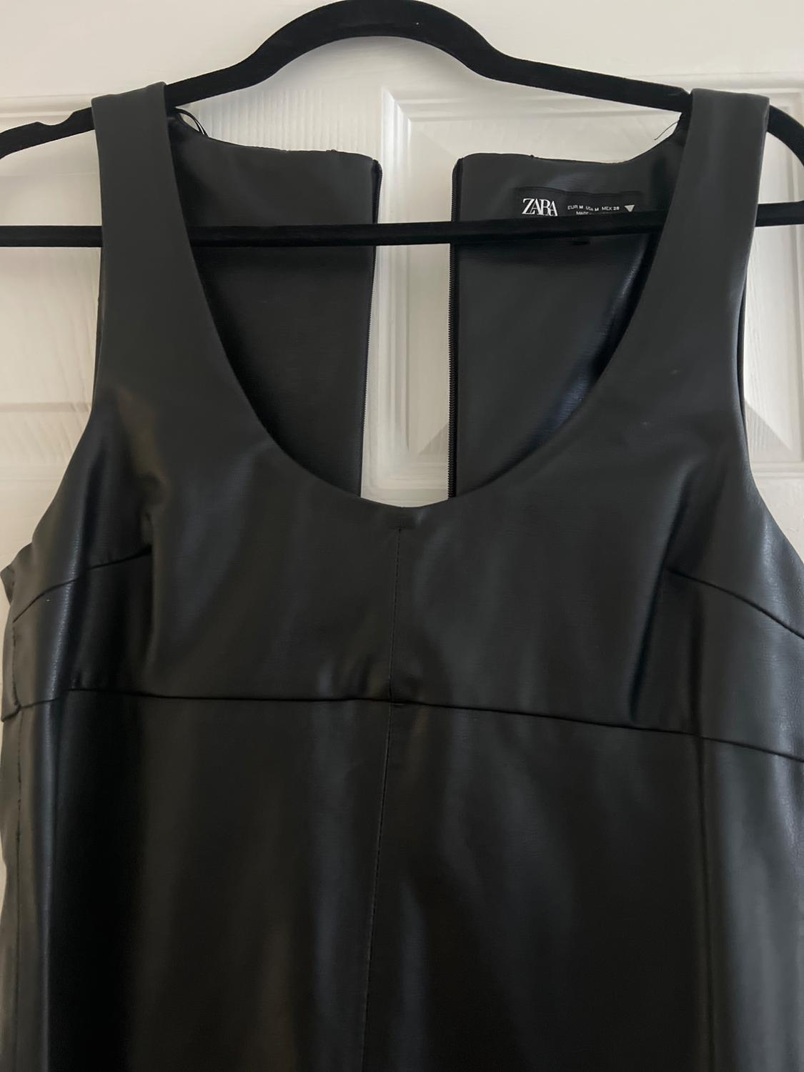 FAUX LEATHER MIDI DRESS - Image 2