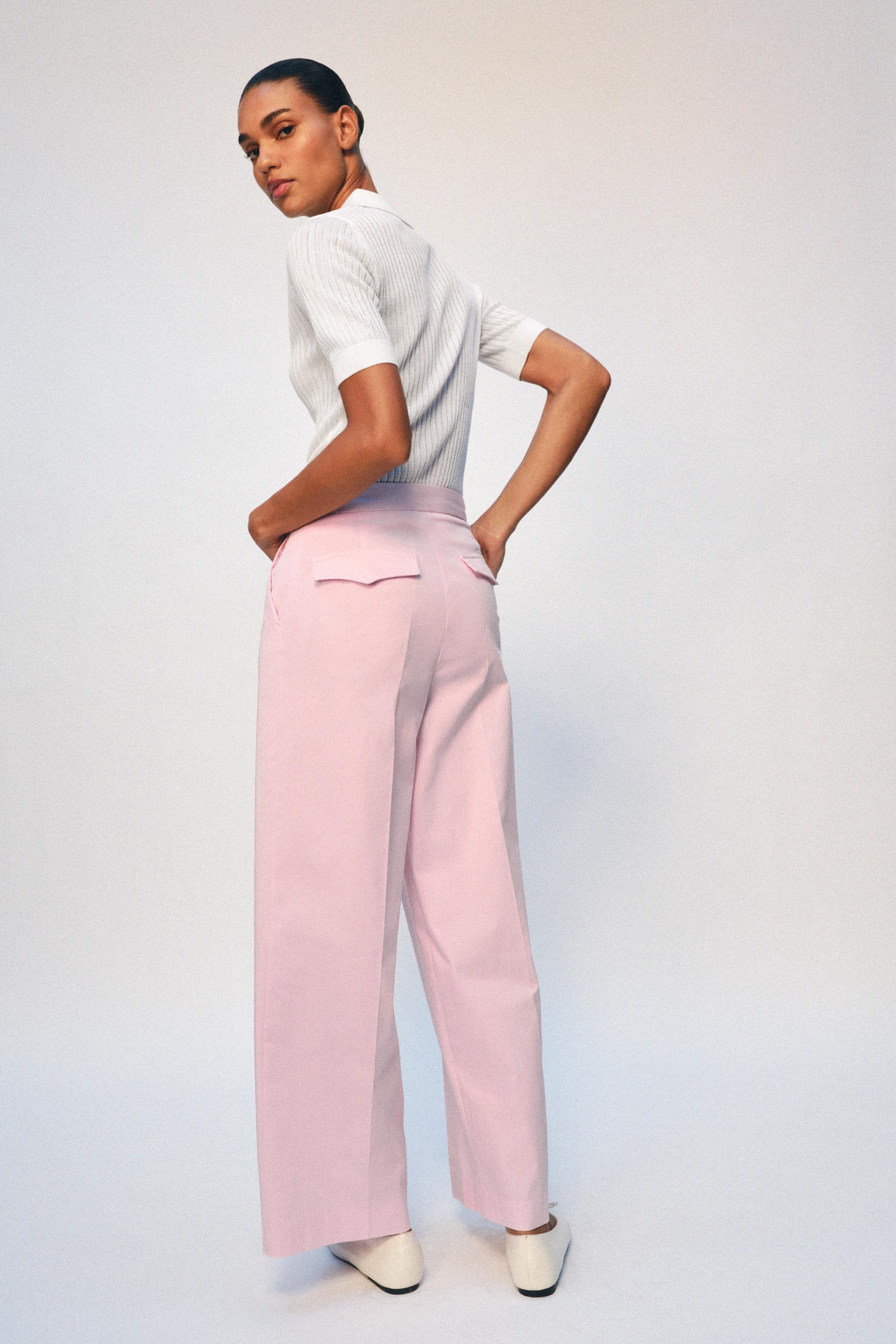 PANTALON LARGE À PINCES