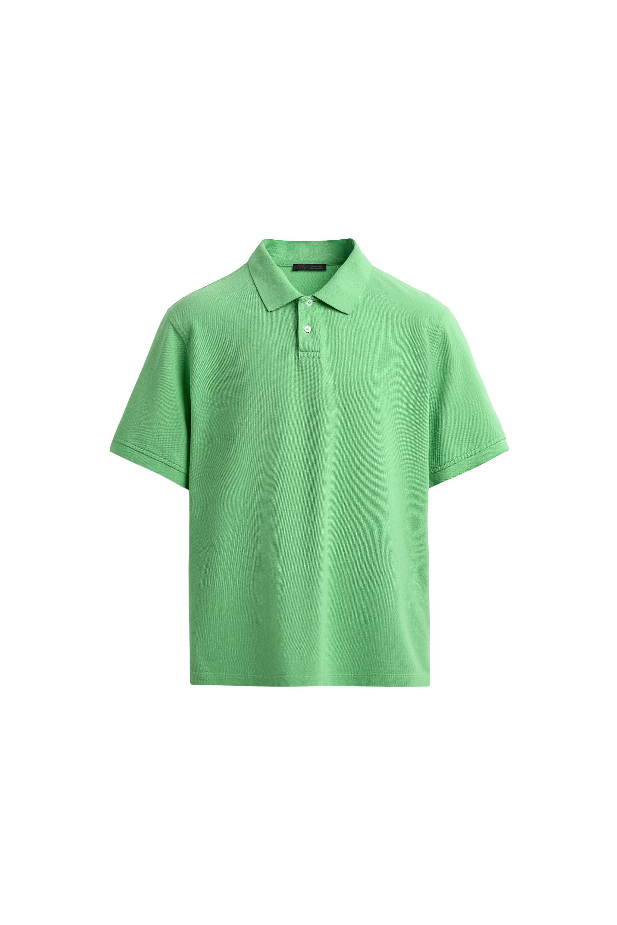 レギュラーフィットピケポロシャツ - 濃青 | ZARA Japan / 日本