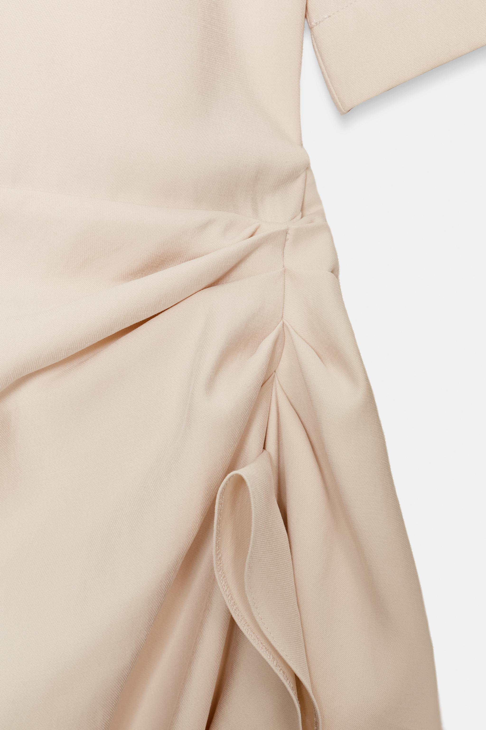 ZW COLLECTION DRAPED MIDI DRESS