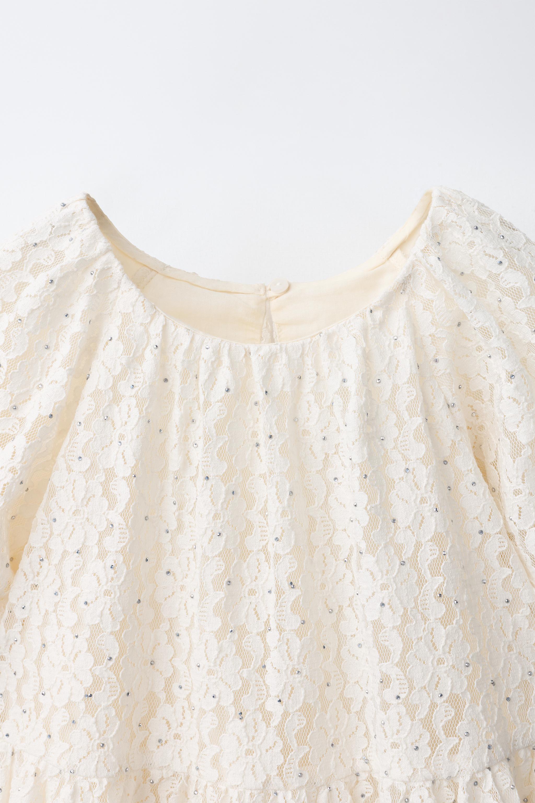 LACE AND RHINESTONE DRESS