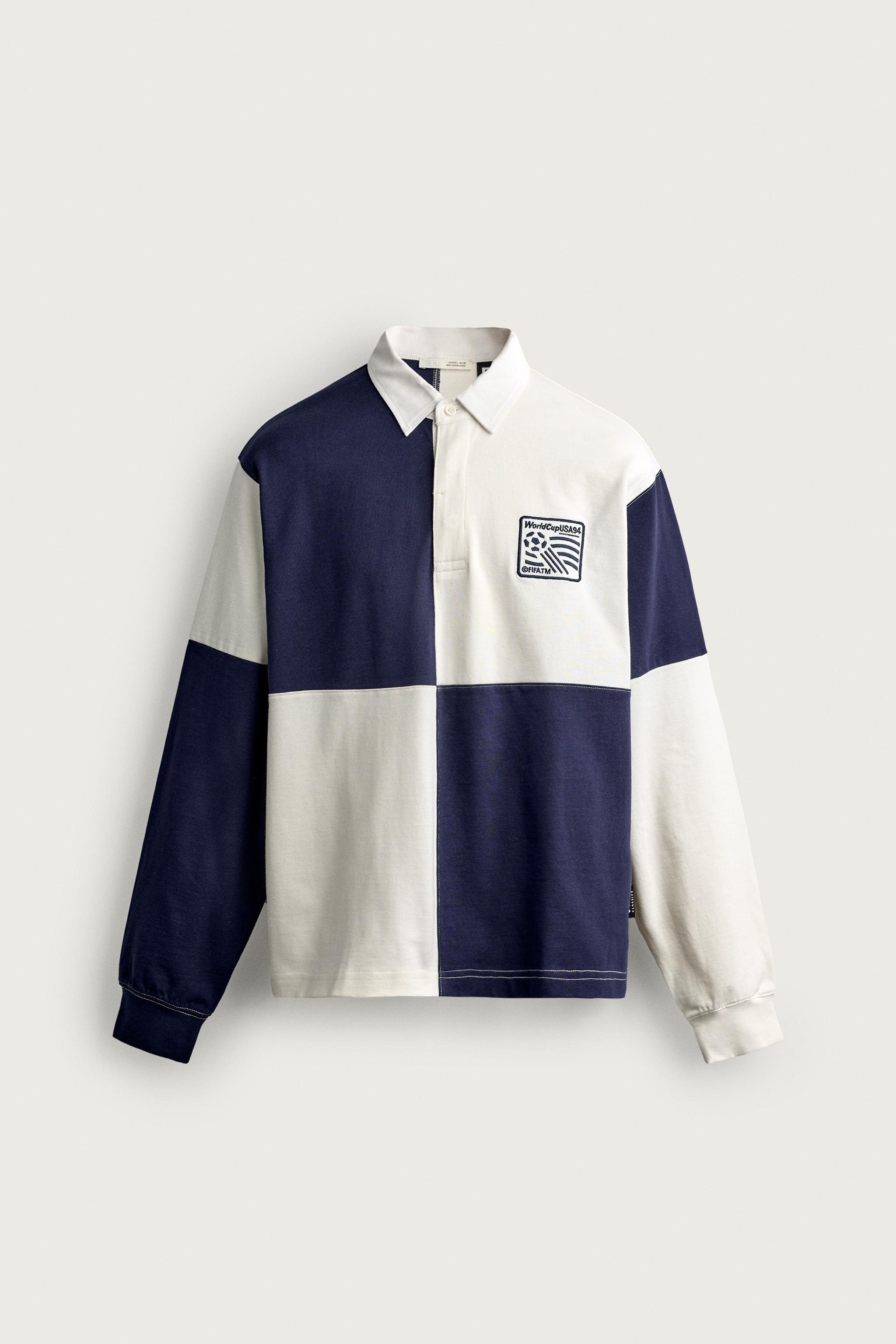 COLOR BLOCK USA 94 FIFA WORLD CUP™ FIFA CLASSICS POLO SHIRT — Navy blue