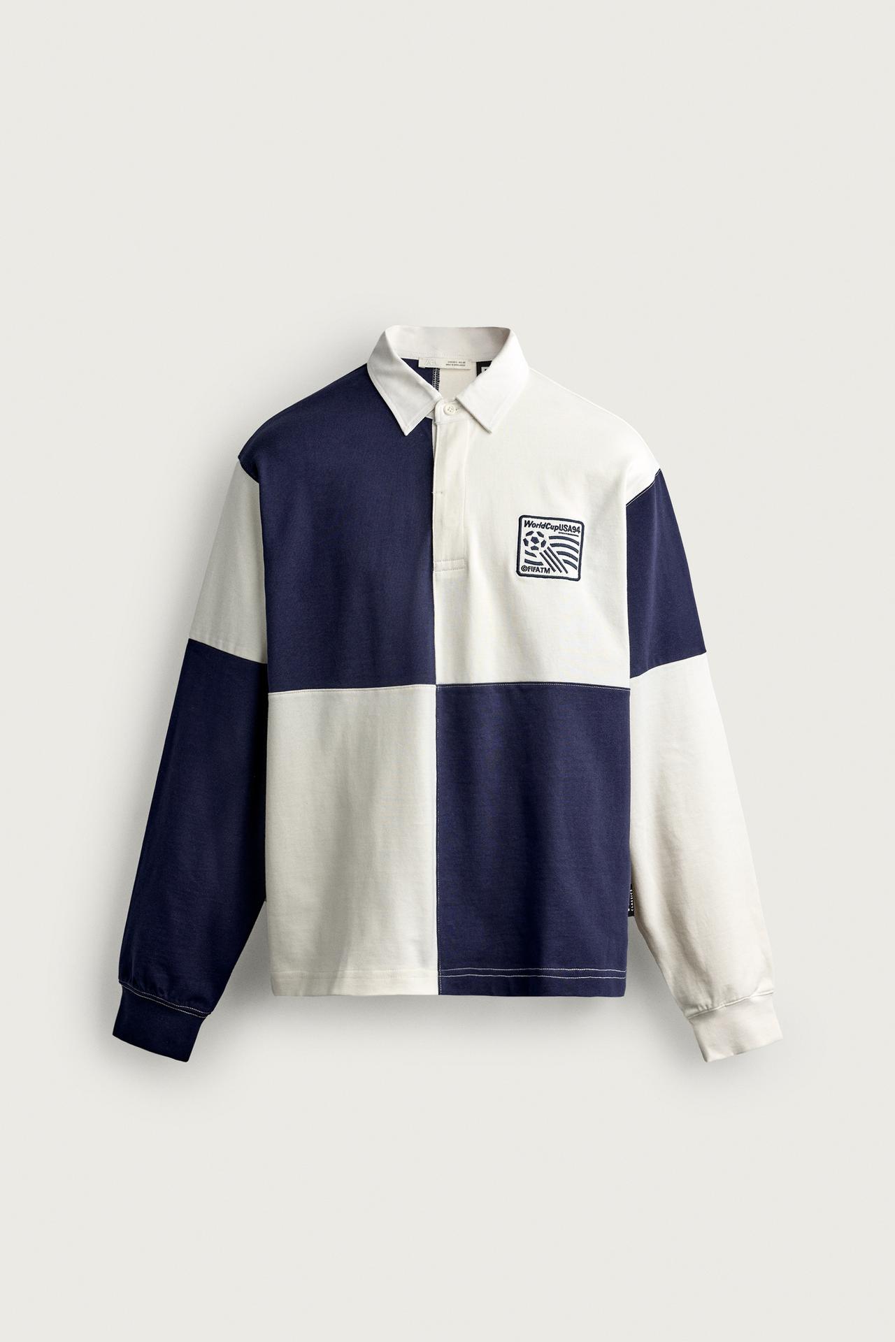 COLOR BLOCK USA 94 FIFA WORLD CUP™ FIFA CLASSICS POLO SHIRT — Navy blue